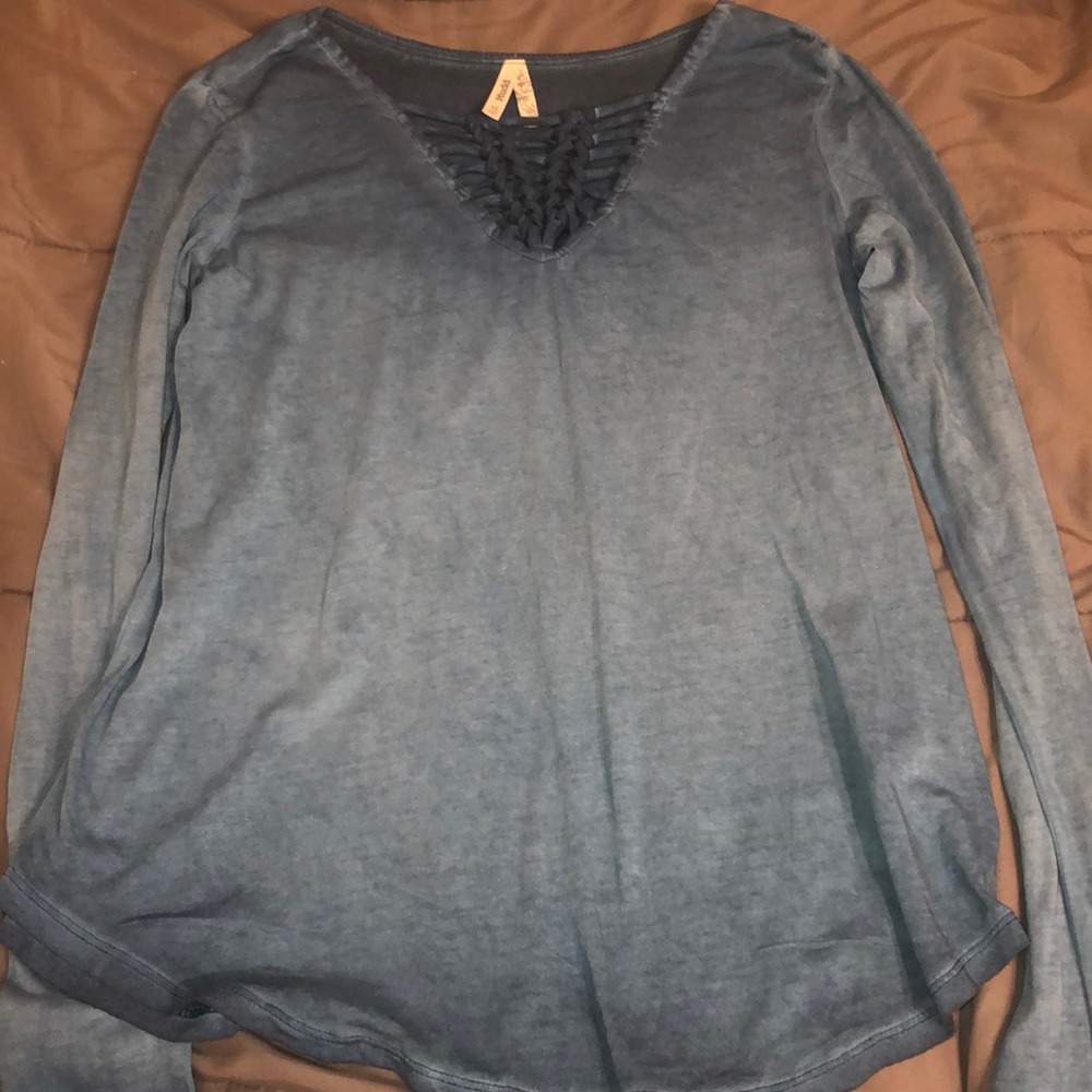 blue long sleeve